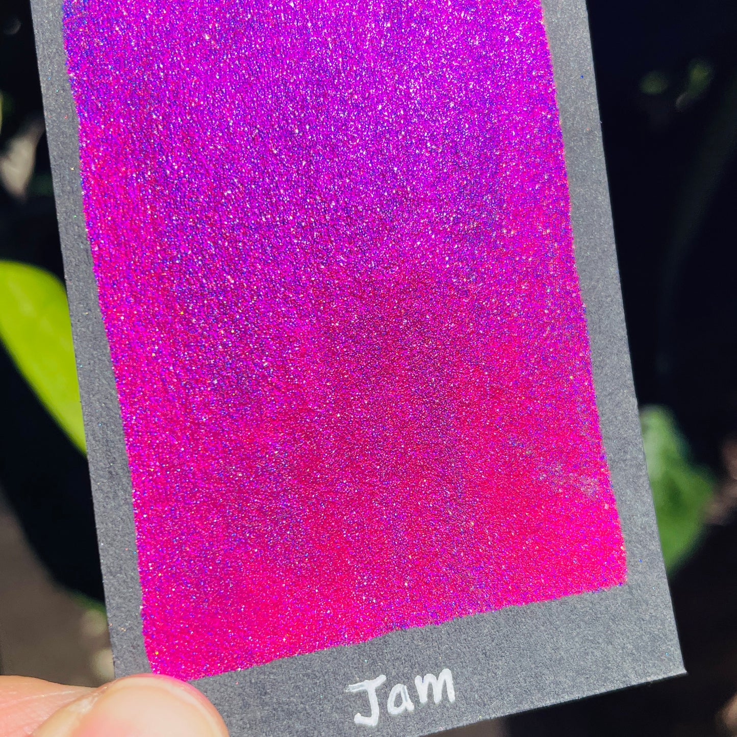 Jam pink Fell in love handmade shimmer mica watercolor paints Half pans