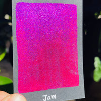 Jam pink Fell in love handmade shimmer mica watercolor paints Half pans