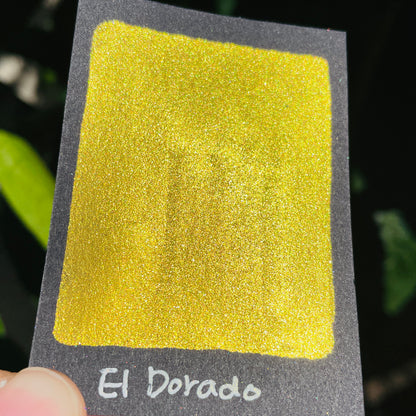 El Dorado shimmer watercolor paints Half pans