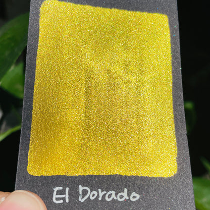 El Dorado shimmer watercolor paints Half pans