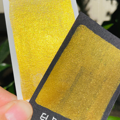 El Dorado shimmer watercolor paints Half pans