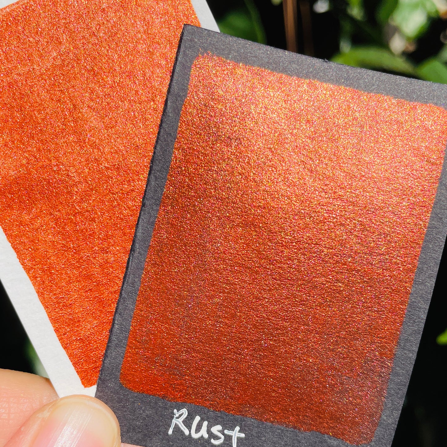 Rust Extra fine Bronze watercolor paints Half pans