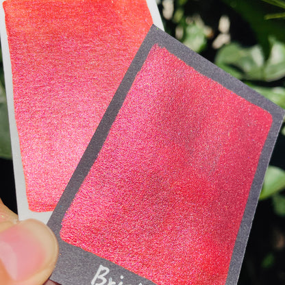 Brick Extra fine Bronze watercolor paints Half pans