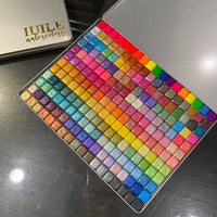 Mega Half Set Completed iuilewatercolors handmade Shimmer Colorshift Chameleon Hologram Mica Glitter paints in 2 tin cases