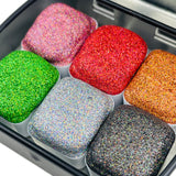 Galaxy set for Handmade Chunky Holo glitter watercolor paints half pans in Tin case