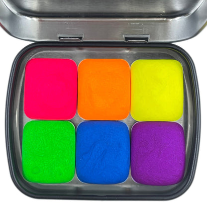 Half Neon night set Handmade Shimmer Metallic Chameleon Colorshift Watercolor Paint Half By iuilewatercolors