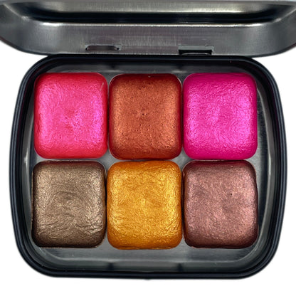 Autumn 2022 Mica Handmade Shimmer Metallic Watercolor Paint Half By iuilewatercolors