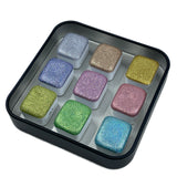 HG set Hologram glitter handmade watercolor paints