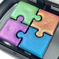 Limited Together Puzzle set Shimmer Color shift Watercolor Puzzle pan in Tin case Collaboration with Farbkiste watercolour