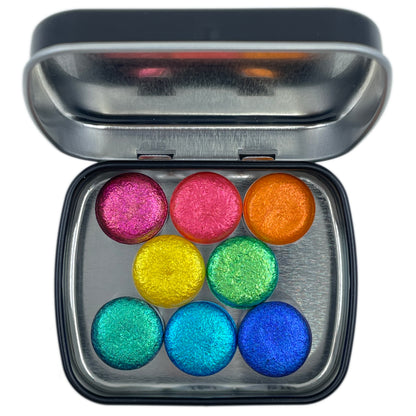 Button Rainbow CS set handmade super color shift watercolor paints