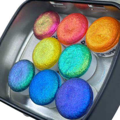 Button Rainbow CS set handmade super color shift watercolor paints