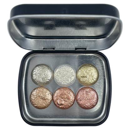 Button GDSP set handmade shimmer metallic watercolor paints