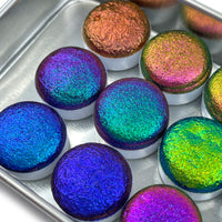 Button [No.183 to 194] Vivid series Handmade Super Chrome Color Shift Watercolor Paint