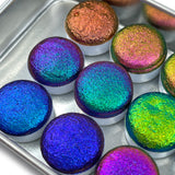 Button [No.183 to 194] Vivid series Handmade Super Chrome Color Shift Watercolor Paint