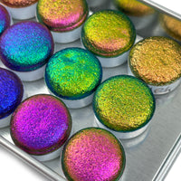 Button [No.183 to 194] Vivid series Handmade Super Chrome Color Shift Watercolor Paint