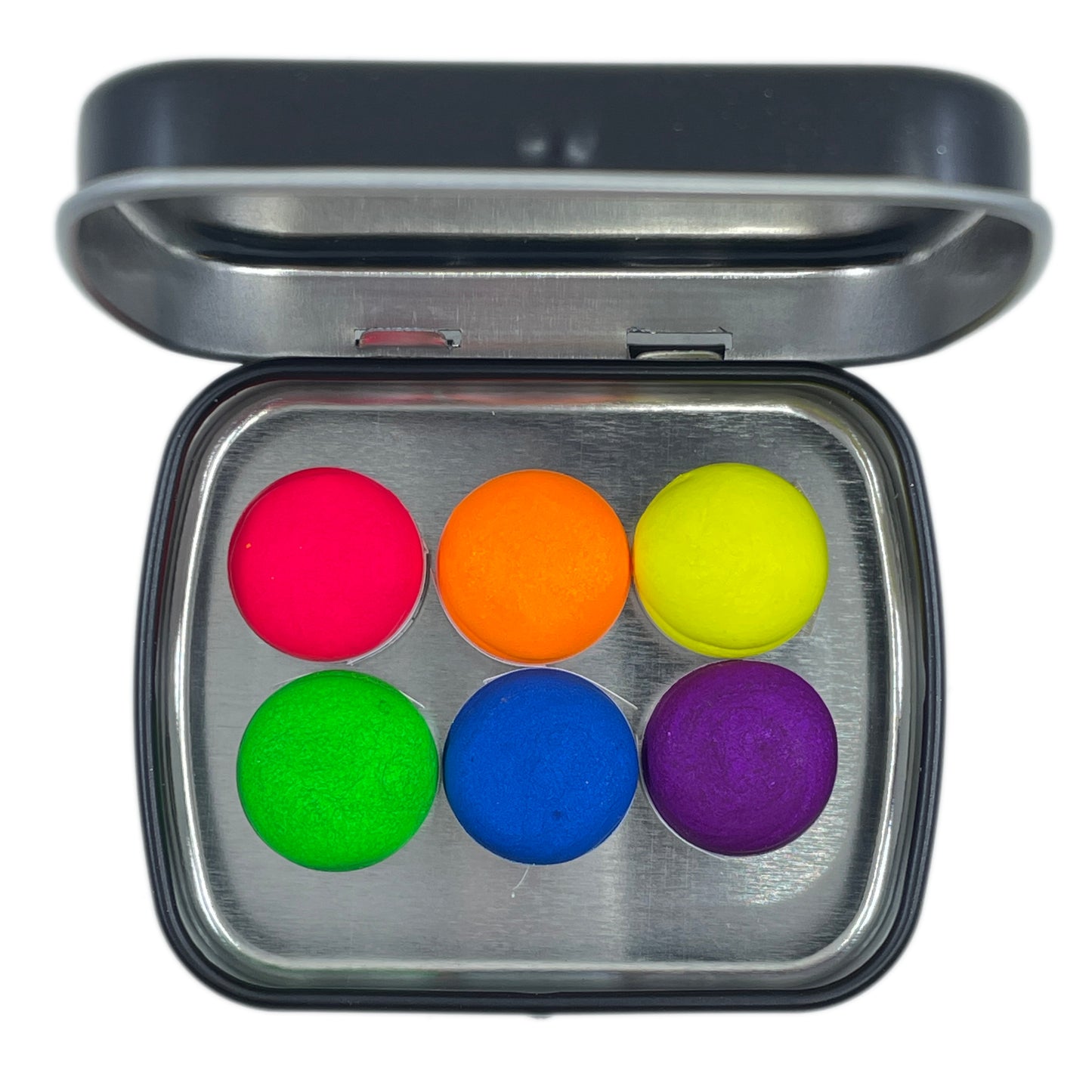 Button Neon night set handmade shimmer glittery color shift watercolor paints