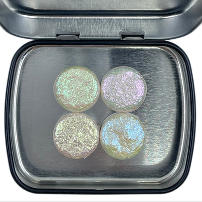 Button Shiny fairy Dust set for Handmade color shift watercolor paints