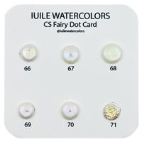 Fairy CS Dot Card Tester Sampler Watercolor Shimmer Glittery Paints