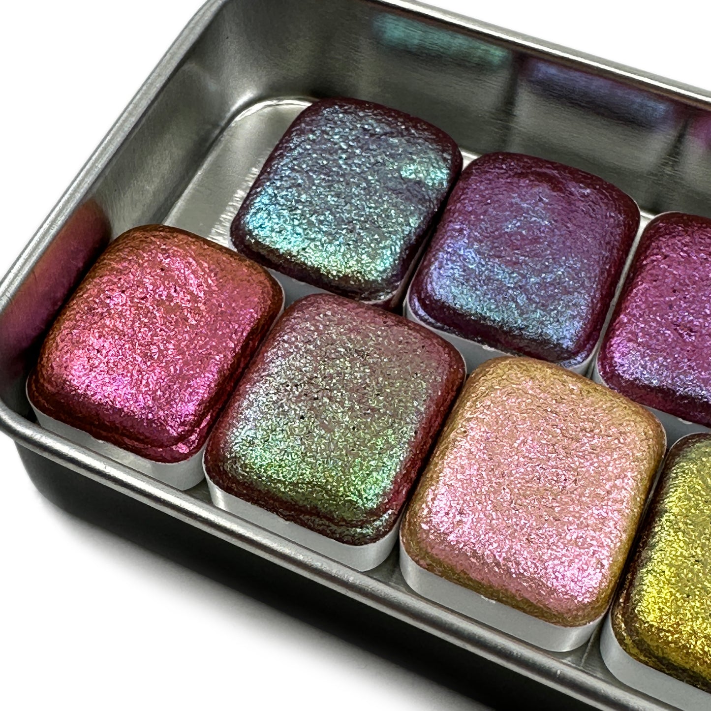 Quarter RC set Handmade Shimmer Metallic Chameleon Colorshift Watercolor Paint By iuilewatercolors