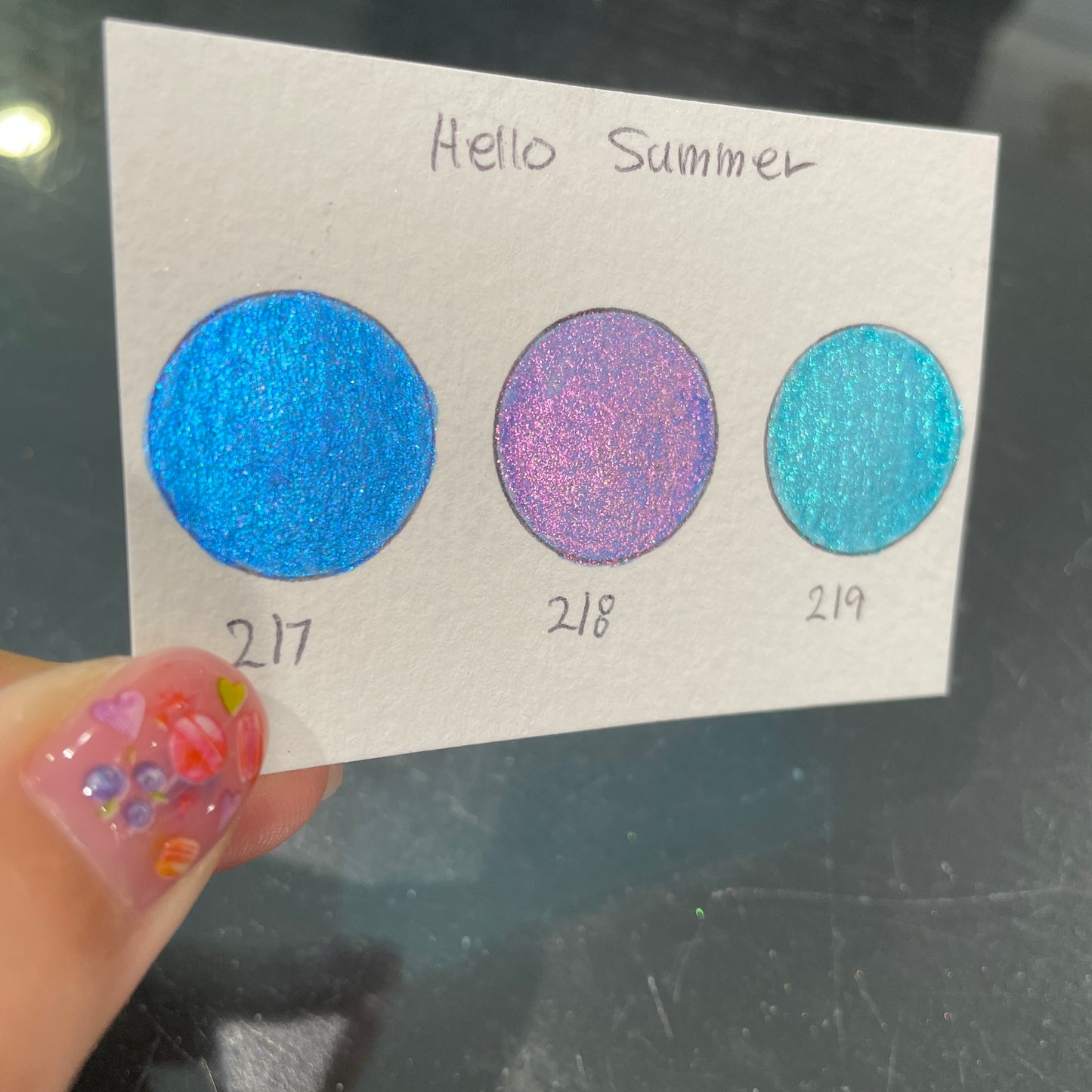 Limited Hello Summer Set Handmade Super Color Shift Shimmer Chrome  Shine Watercolor Paint