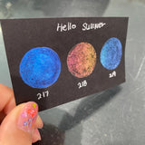 Limited Hello Summer Set Handmade Super Color Shift Shimmer Chrome  Shine Watercolor Paint