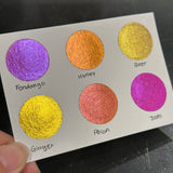 Fell in Love Set Handmade Shimmer MetallicWatercolor Paint Half By iuilewatercolors