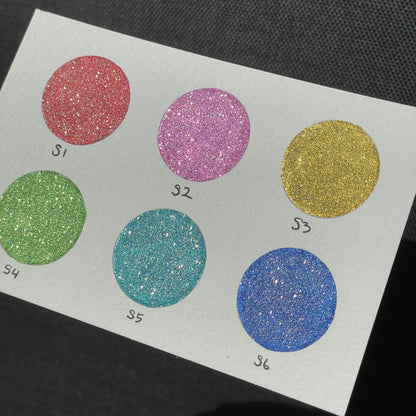 Summer2021 Dot Card Handmade Chrome Super Color Shift Shimmer Watercolor Paints by iuilewatercolors