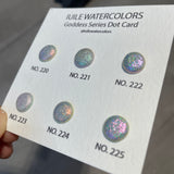 Goddess Dot Card Tester Handmade Super Shift Aurora Shimmer Holographic Watercolor Paints by iuilewatercolors