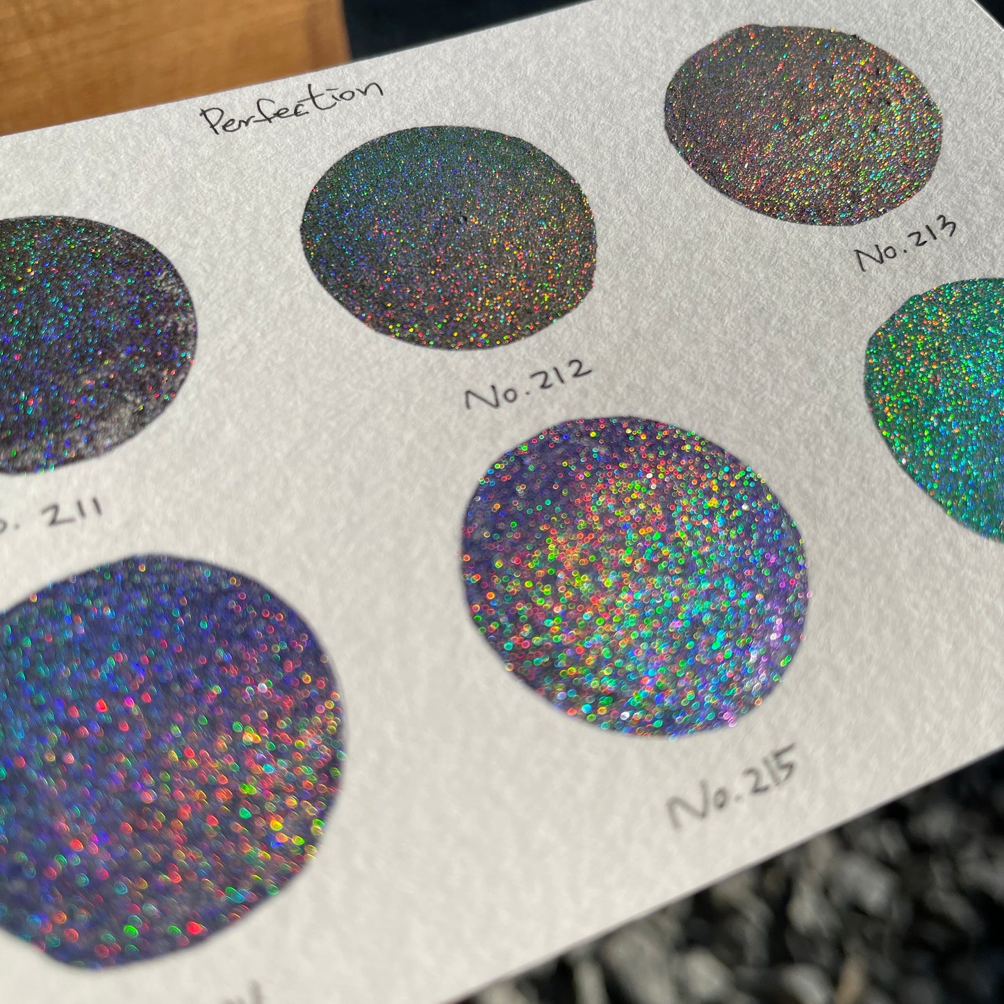 No.211 Perfection Half Pan Handmade Color Hologram Super Color Shift Chrome Watercolor Paints by iuilewatercolors