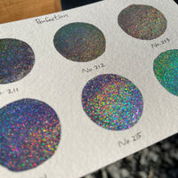 No.214 Perfection Half Pan Handmade Color Hologram Super Color Shift Chrome Watercolor Paints by iuilewatercolors