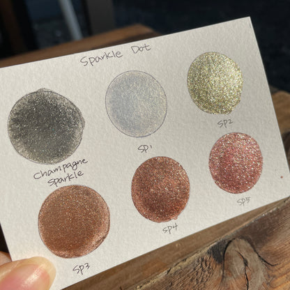Button GDSP set handmade shimmer metallic watercolor paints