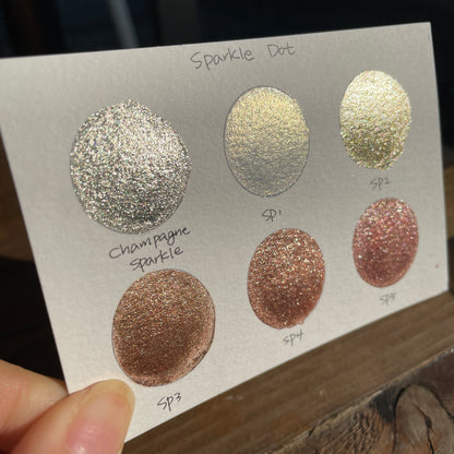 Button GDSP set handmade shimmer metallic watercolor paints