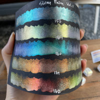 Shiny Fairy Vol.1 Quarter Set Handmade Super Color Shift Aurora Shimmer Watercolor Paints by iuilewatercolors