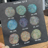 No.229 Vol.2 Goddess Handmade Super Shift Aurora Shimmer Holographic Watercolor Paints by iuilewatercolors