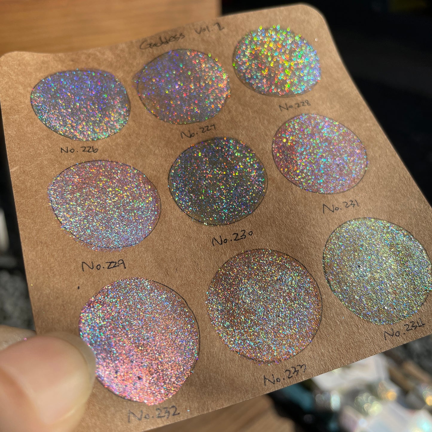Limited Vol.2 Goddess Quarter Set Handmade Super Shift Aurora Shimmer Holographic Watercolor Paints by iuilewatercolors