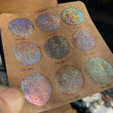 Quarter Set Vol.2 Goddess Handmade Super Shift Aurora Shimmer Holographic Watercolor Paints by iuilewatercolors