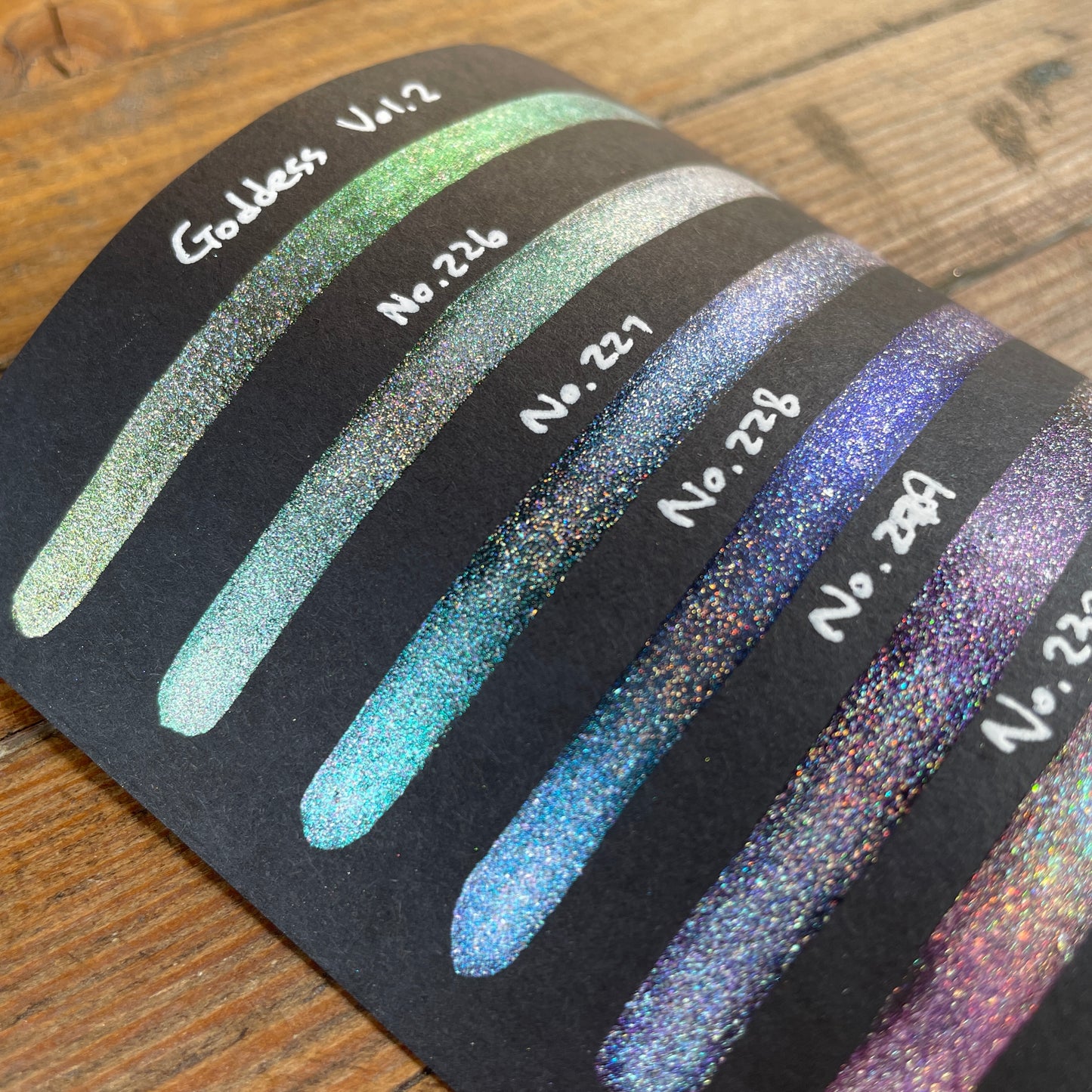 Limited No.226 Vol.2 Goddess Handmade Super Shift Aurora Shimmer Holographic Watercolor Paints by iuilewatercolors