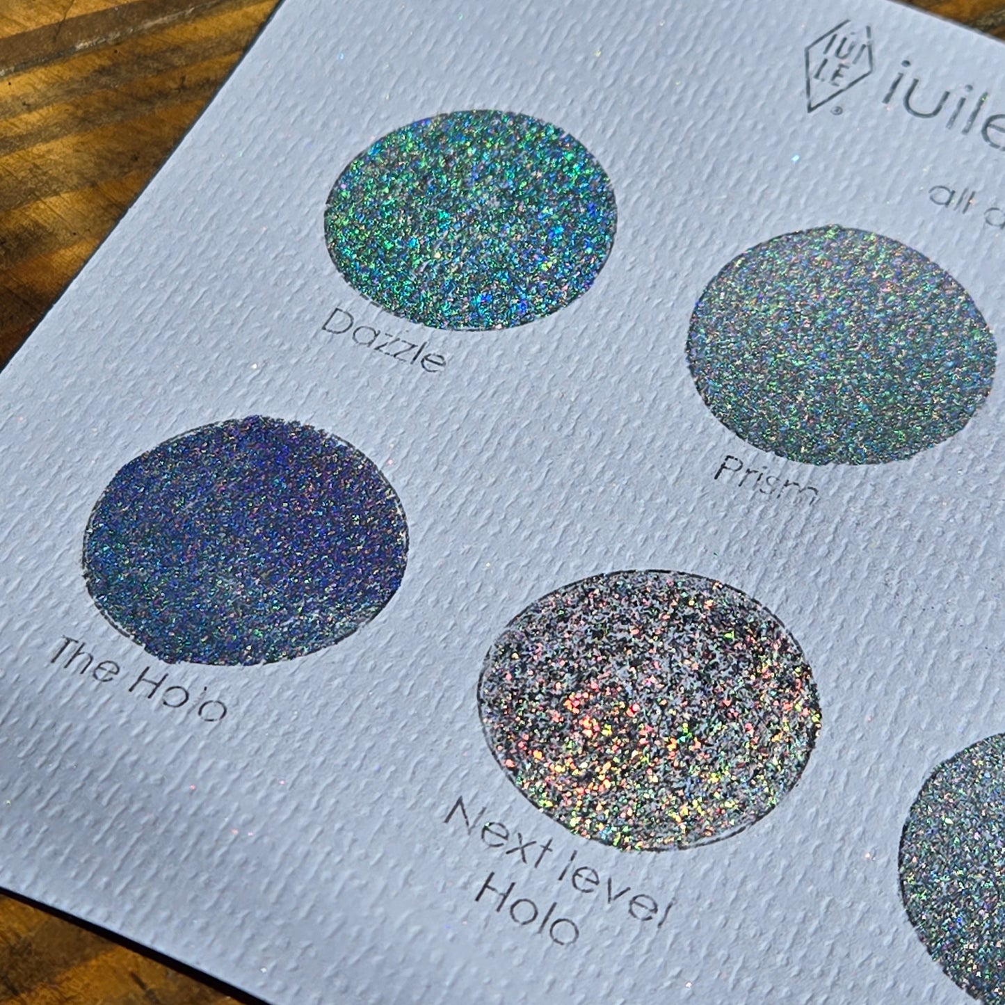 Dazzle Hologram Handmade Watercolor Shimmer Paints by iuilewatercolors