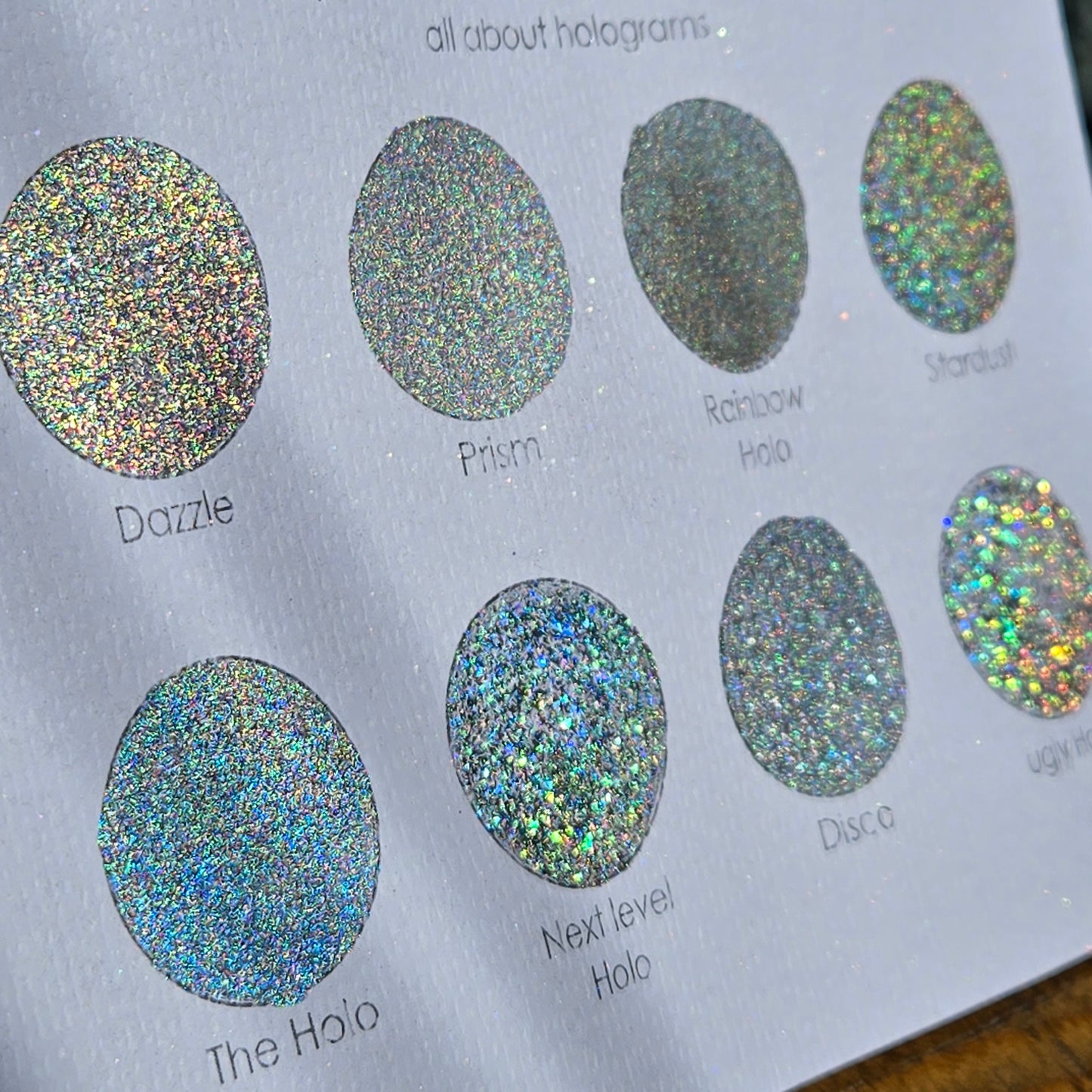 Dazzle Hologram Handmade Watercolor Shimmer Paints by iuilewatercolors