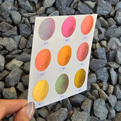 RC set Handmade Shimmer Metallic Chameleon Colorshift Watercolor Paint Half By iuilewatercolors