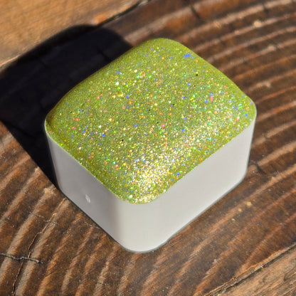 Sugary Bliss Half Pan Cotton Candy Handmade Chrome Shimmer Holographic Watercolor Paints by iuilewatercolors