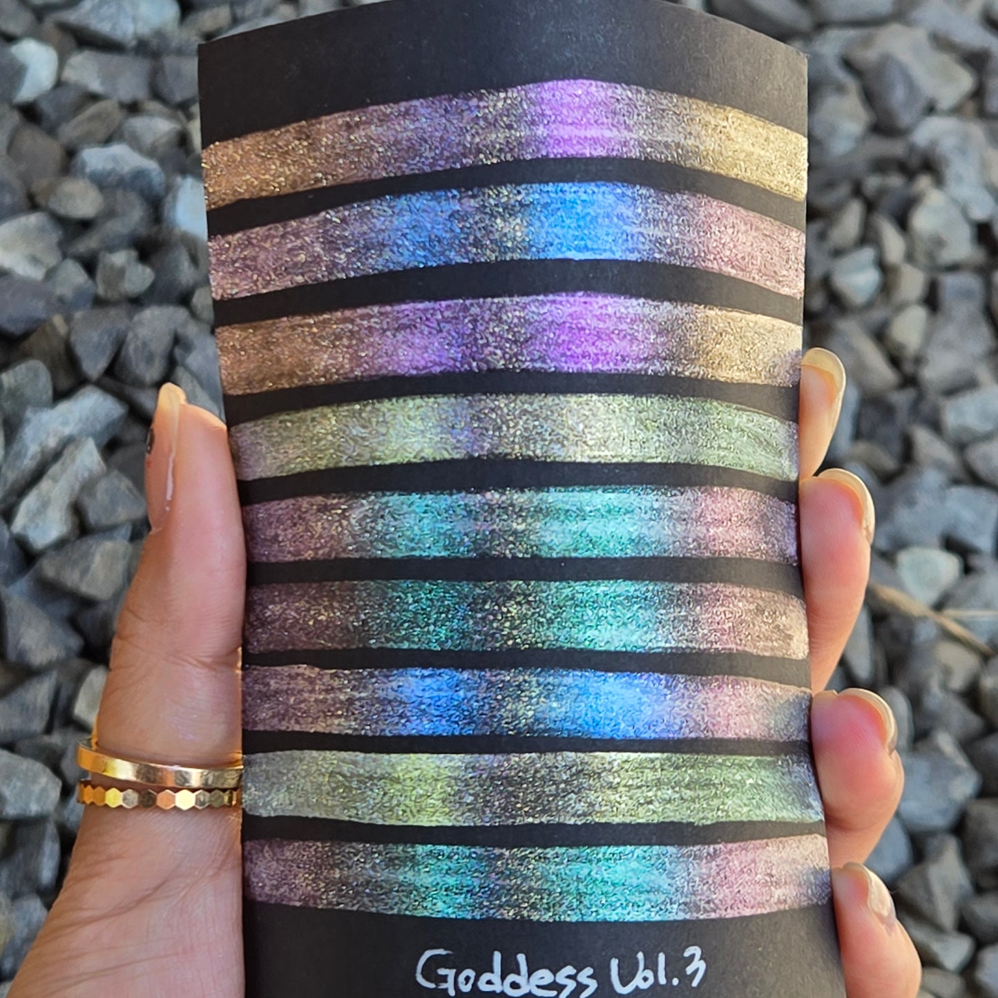 Vol.3 Goddess Half Set Handmade Super Shift Aurora Shimmer Holographic Watercolor Paints by iuilewatercolors