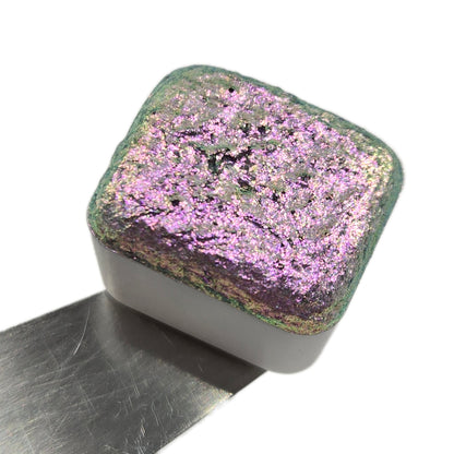 No.90 Lollipop Handmade Sampler Shimmer iridescent Multi Chrome Color Shift Watercolor Paints