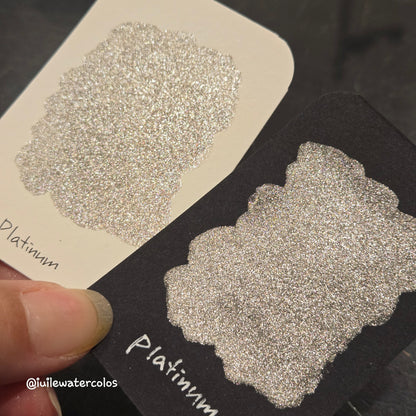 Platinum Half 2024 Christmas New Handmade Chrome Shimmer Watercolor Paints by iuilewatercolors
