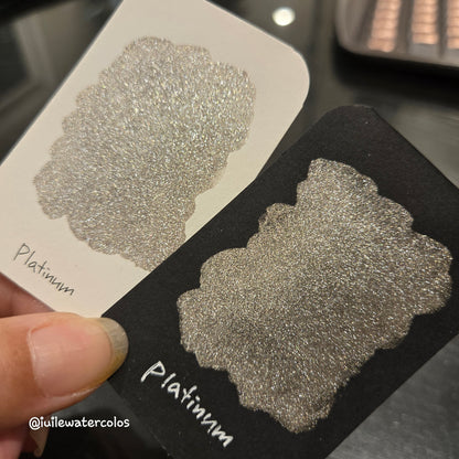 Platinum Half 2024 Christmas New Handmade Chrome Shimmer Watercolor Paints by iuilewatercolors