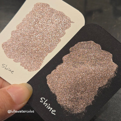 Shine Half 2024 Christmas New Handmade Chrome Shimmer Watercolor Paints by iuilewatercolors