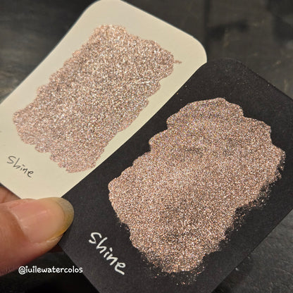 Shine Half 2024 Christmas New Handmade Chrome Shimmer Watercolor Paints by iuilewatercolors