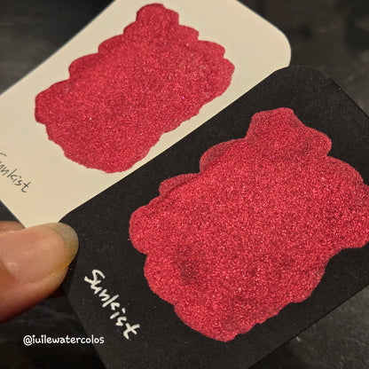 Sunkist Half 2024 Christmas New Handmade Chrome Shimmer Watercolor Paints by iuilewatercolors
