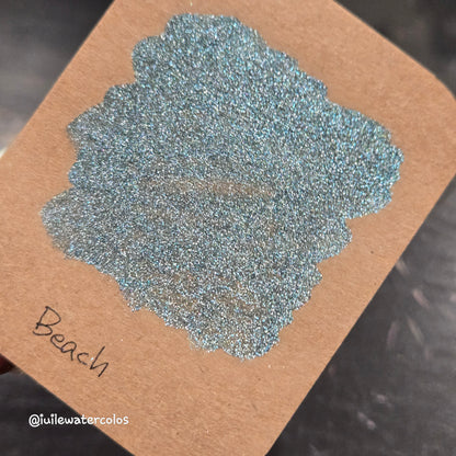 Beach Half 2024 Christmas New Handmade Chrome Shimmer Watercolor Paints by iuilewatercolors