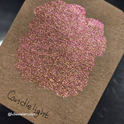 Candlelight Half 2024 Christmas New Handmade Chrome Shimmer Watercolor Paints by iuilewatercolors